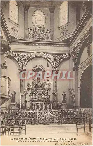 Cartes postales Interieur de la Chapelle du Carmel de Lisieux