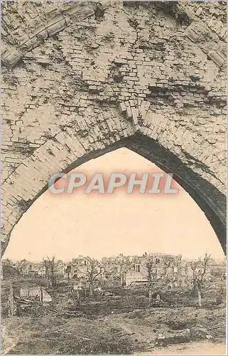 Cartes postales Ruines d'Ypres Vue prise sur la Tour des Halles
