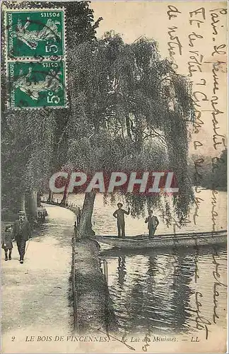 Cartes postales Le Bois de Vincennes Le Lac des Minimes