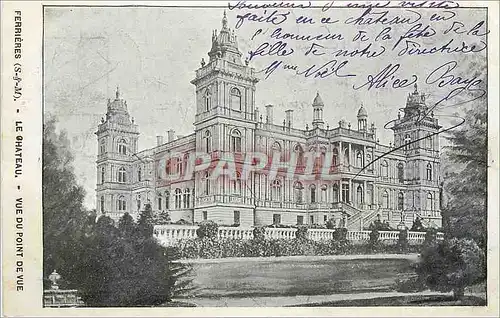 Cartes postales Ferrieres SM Le Chateau vue du Point de Vue