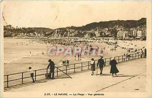 Cartes postales Le Havre La Plage Vue generale