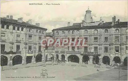 Cartes postales Montauban Place Nationale