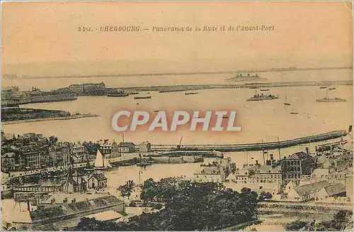 Cartes postales Cherbourg Panorama de la Rade et de l'Avant Port
