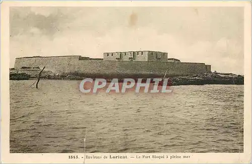 Ansichtskarte AK Environs de Lorient Le Fort Bloque a pleine met