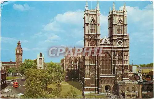 Cartes postales moderne Westminster Abbey and Big Ben London