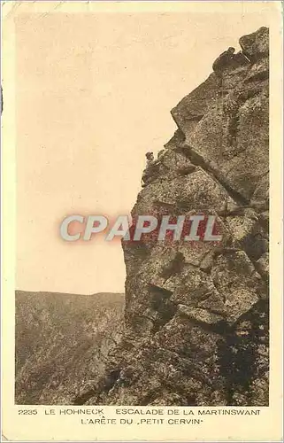 Cartes postales Le Hohneck Escalade de la Martinswant l'Arete du Petit Cervin