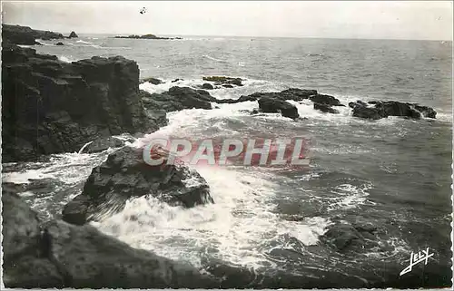 Moderne Karte Entre Crois de Vie et Sion La Corniche Vendeenne Rochers de Pill Hourse