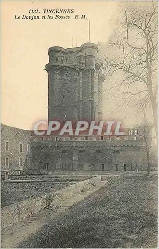 Ansichtskarte AK Vincennes Le Donjon et les Fosses