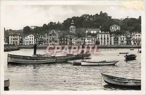 Moderne Karte St Jean de Luz Le Quai de Ciboure Bateaux