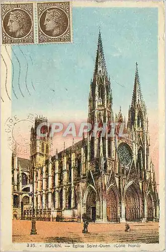 Cartes postales Rouen Eglise Saint Ouen Cote Nord