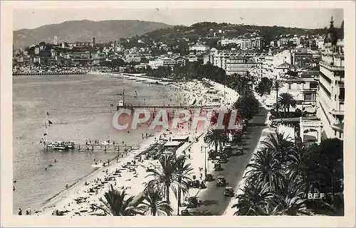 Moderne Karte Cannes La Promenade de la Croisette