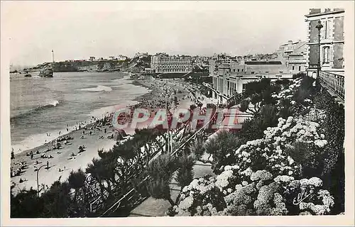 Cartes postales moderne Biarritz Panorama de La Grande Plage