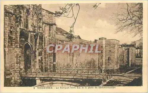 Cartes postales moderne Vincennes Le Remparts front Est et la porte de communication