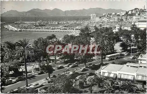 Moderne Karte La Cote d'Azur Cannes La double chaussee du Boulevard de la Croisette et les Jardins du Casino