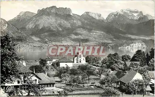 Cartes postales moderne Lac d'Annecy Vue generale sur Sevrier