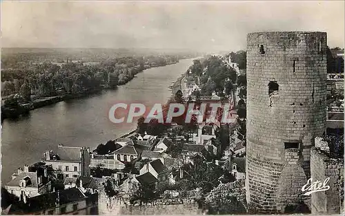 Moderne Karte Le Chateau de Chinon La Tour du Moulin et la Vallee de la Vienne