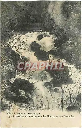 Ansichtskarte AK Fontaine de Vaucluse La Source et ses Cascades