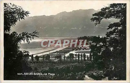 Moderne Karte Aix les Bains La Plage