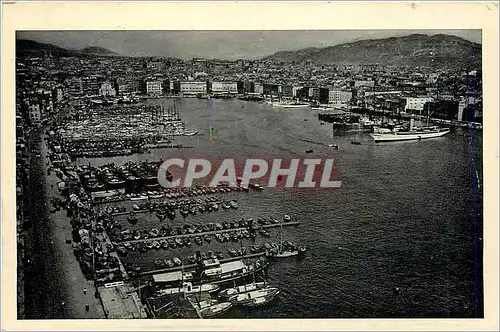 Moderne Karte Marseille Vue generale du Vieux Port