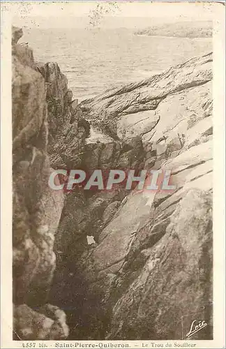 Ansichtskarte AK Saint Pierre Quiberon Le Trou du Souffleur