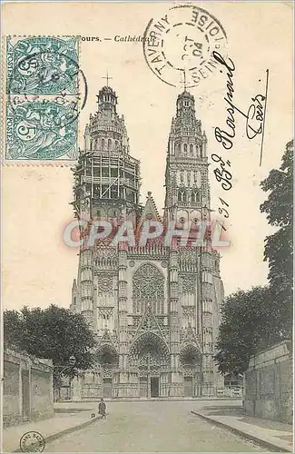 Cartes postales Tours Cathedrale