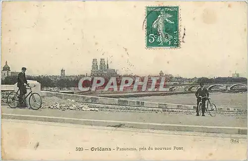 Cartes postales Orleans Panorama pris du nouveau Pont