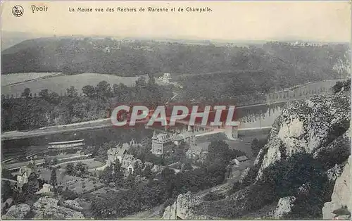 Ansichtskarte AK Yvoir La Meuse vue des Rochers de Warenne et de Champalle