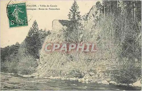 Cartes postales Avallon Vallee du Cousin Pittoresque Route de Pontaubert