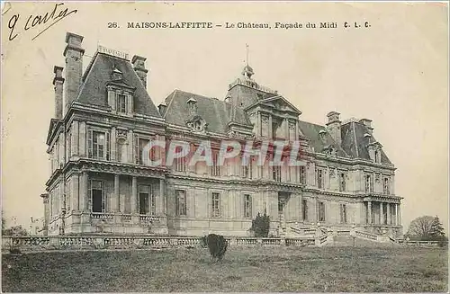 Cartes postales Maisons Laffitte Le Chateau Facade du Midi