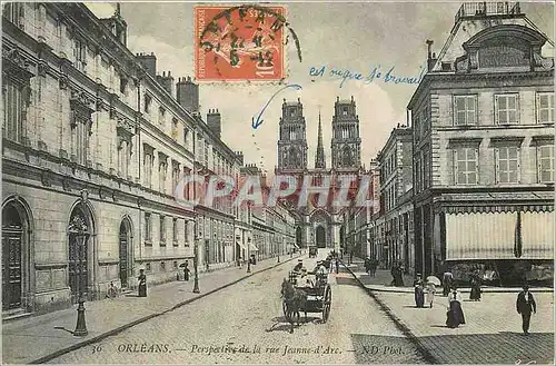 Cartes postales Orleans Perspective de la rue Jeanne d'Arc