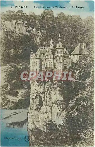 Ansichtskarte AK Dinant Le Chateau de Walzin sur la Lesse