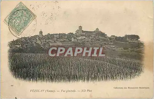 Cartes postales Vezelay Yonne Vue generale