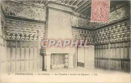 Cartes postales Pierrefonds Le Chateau La Chambre a coucher du Seigneur