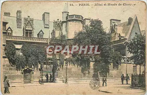 Cartes postales Paris Hotel et Musee de Cluny