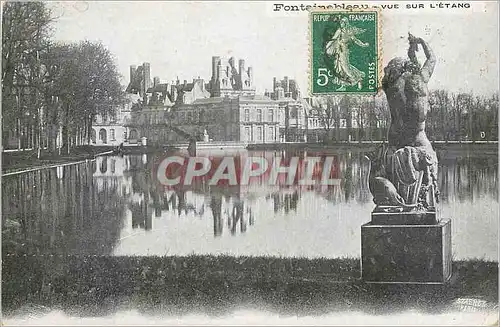 Cartes postales Fontainebleau Vue sur l'Etang