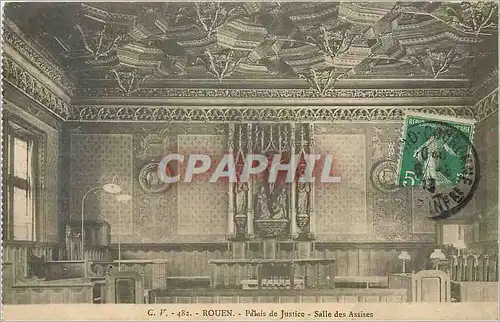 Cartes postales Rouen Palais de Justice Salle des Assises