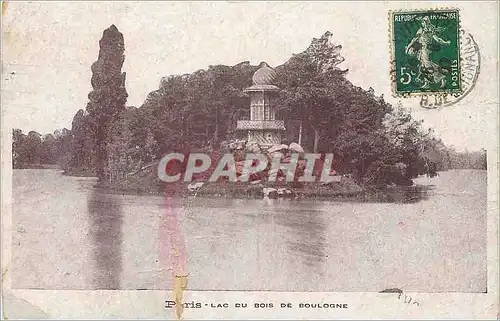 Cartes postales Paris Lac du Bois de Boulogne