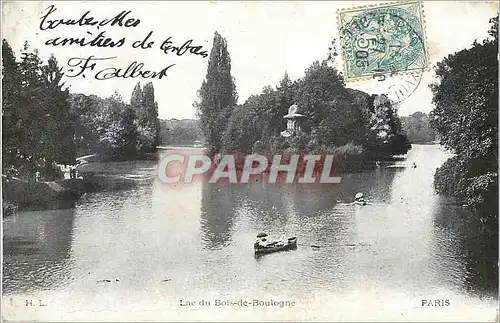 Cartes postales Lac du Bois de Boulogne