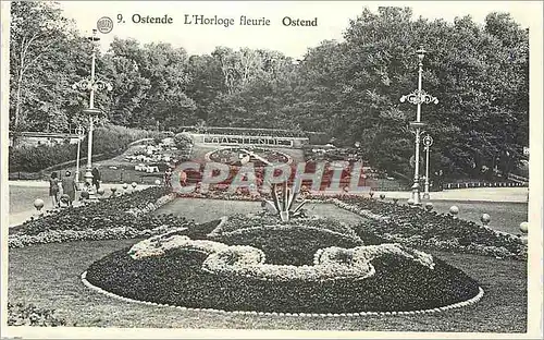 Cartes postales Ostende L'Horloge fleurie