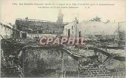 Cartes postales La Grande Guerre Aspect de la ville d'Albert Militaria