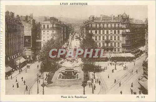 Cartes postales Lyon Place de la Republique