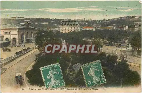 Cartes postales Lyon Hotel Terminus et Cours du Midi