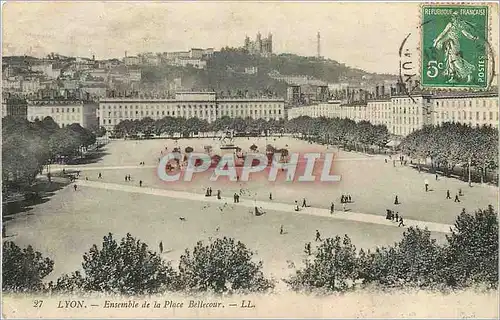 Ansichtskarte AK Lyon Ensemble de la Place Bellecour