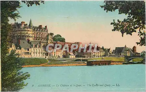 Cartes postales Amboise Le Chateau et le Quai