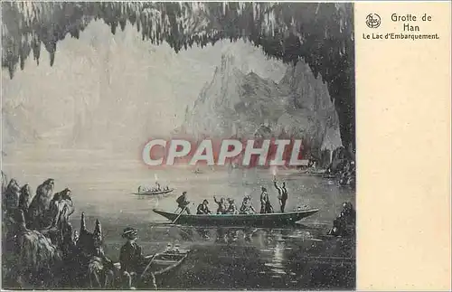 Ansichtskarte AK Grotte de Han Le Lac d'Embarquement