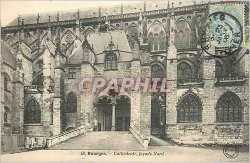 Ansichtskarte AK Bourges Cathedrale facade Nord