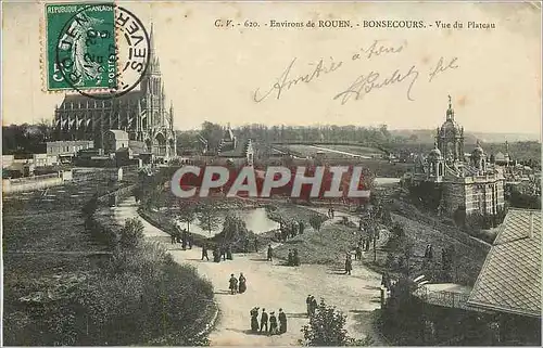 Ansichtskarte AK Environs de Rouen Bonsecours Vue du Plateau