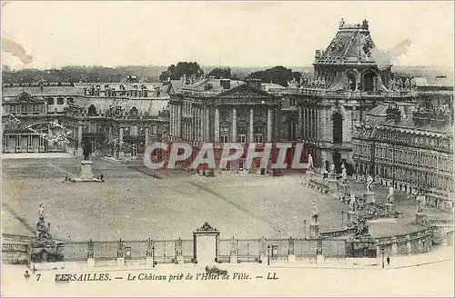 Cartes postales Versailles Le Chateau pris de l'Hotel de Ville