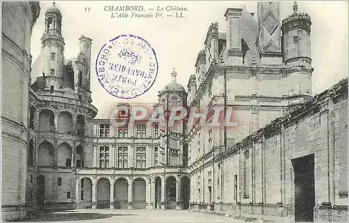 Cartes postales Chambord Le Chateau L'Aile Francois 1er