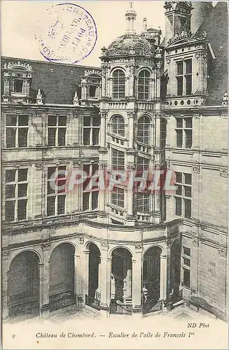 Cartes postales Chateau de Chambord Escalier de l'Aile de Francois Ier